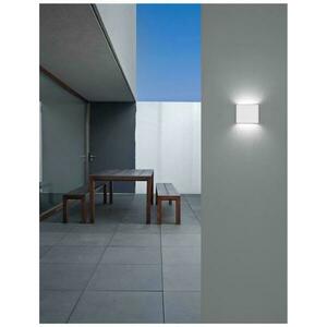 NOVA LUCE venkovní nástěnné svítidlo SOHO bílý hliník skleněný difuzor LED 2x3W 3000K 220-240V 2x60st. IP54 světlo nahoru a dolů 740402 obraz