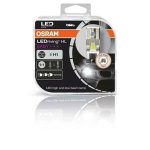 OSRAM LEDriving HL EASY H1 12V 9W P14, 5s 6500K White 2ks 64150DWESY-HCB obraz