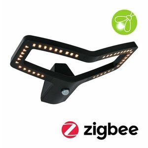 PAULMANN LED venkovní nástěnné svítidlo Smart Home Zigbee 3.0 Alara pohybové čidlo IP44 hranaté 375x270mm 3000 - 2200K 10W 230V antracit kov obraz