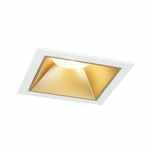 PAULMANN LED vestavné svítidlo 3-krokové-stmívatelné Cole Coin IP44 hranaté 88x88mm Coin 6W 230V stmívatelné 2700K bílá/zlatá mat obraz