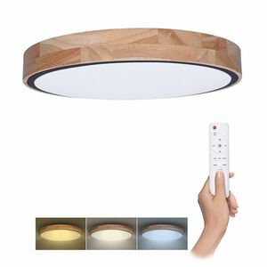 Solight LED osvětlení s dálkovým ovladačem Iron Oak, 60W, 4200lm, 51cm, změna chromatičnosti, stmívatelné WO8006 obraz