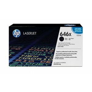 HP 646X Černá originální tonerová kazeta LaserJet s CE264X obraz