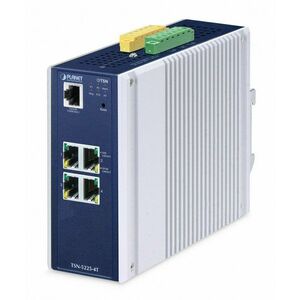 PLANET IP30 DIN-rail Industrial L2+ Řízený L2+ Gigabit TSN-5225-4T obraz