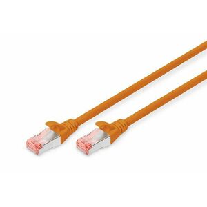 Digitus DK-1644-010/OR síťový kabel Oranžová 1 m DK-1644-010/OR obraz