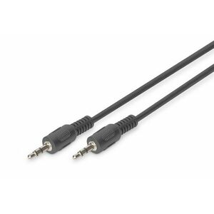 Digitus 3.5mm M/M, 1.5 m audio kabel 1, 5 m Černá AK-510100-015-S obraz