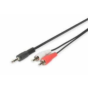 Digitus 3.5mm - 2x RCA, M/M, 1.5 m audio kabel 1, 5 m 2 AK-510300-015-S obraz