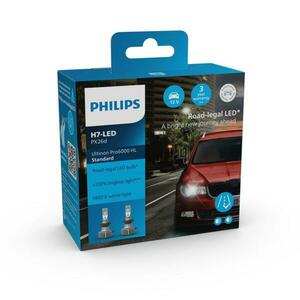 Philips H7 12V 17W Ultinon Pro6000 LED 5800K homologace SK, DE, AT Standard 2ks 11972U60SX2 obraz