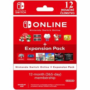 Nintendo Switch Online předplatné na 365 dní + Expansion Pack (Individual) NSW obraz