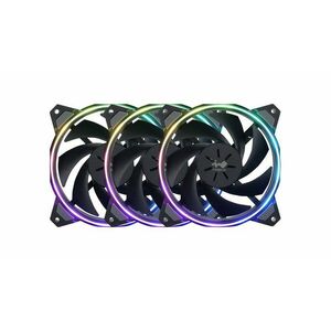 InWin Case fan Sirius Loop ASL120, 120mm, ARGB, Black (Triple pack+ ARGB Controler) obraz