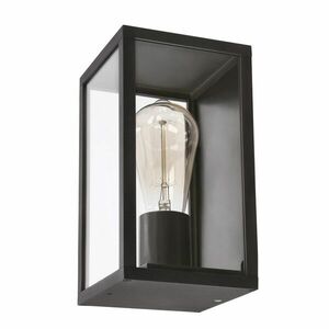 Candellux Černé fasádní svítidlo Hoya pro žárovku 1x E27 IP44 21-32270 obraz