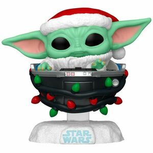 POP! Grogu with Santa Hat in Pram (Star Wars) obraz