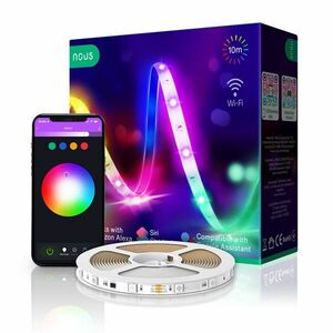 Nous Smart 10m RGB WIFI LED Strip F2 obraz