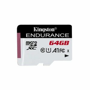 Kingston High Endurance Micro SDXC 64GB, UHS-I U1, Class 10 - rychlost 95 MB/s obraz