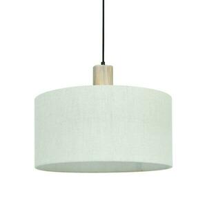 ACA Lighting závěsné svítidlo 1XE27 CHIOS krémová textil+dřevo D45XH140CM TF20861PC obraz