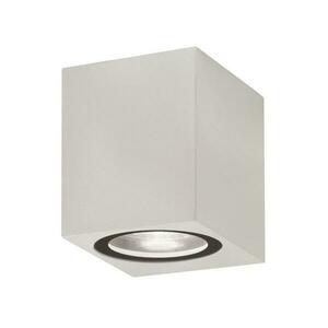 NOVA LUCE venkovní nástěnné svítidlo NERO hliník bílé skleněný difuzor GU10 1x7W 220-240V IP54 bez žárovky světlo dolů 910041 obraz