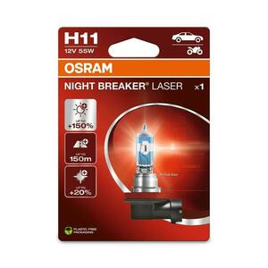 OSRAM H11 12V 55W PGJ19-2 NIGHT BREAKER LASER +150% více světla 64211NL-1BL obraz