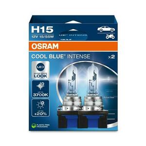 OSRAM H15 12V 15/55W PGJ23t-1 Cool Blue INTENSE NextGen. 3700K +100% Duo 2ks 64176CBN-2HB obraz