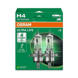 OSRAM H4 12V 60/55W P43t ULTRA LIFE 4 roky záruka 2ks 64193ULT-2HB obraz