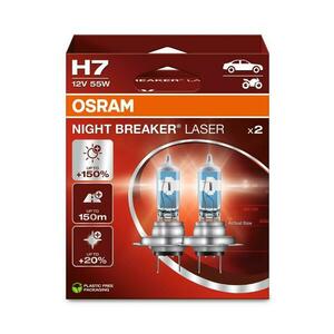 OSRAM H7 12V 55W PX26d NIGHT BREAKER LASER +150% více světla 2ks 64210NL-2HB obraz