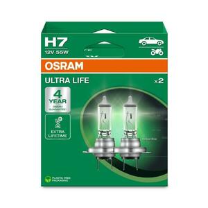 OSRAM H7 12V 55W PX26d ULTRA LIFE HCB 4 roky záruka 2ks 64210ULT-2HB obraz