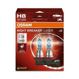 OSRAM H8 12V 35W PGJ19-1 NIGHT BREAKER LASER +150% více světla 2ks 64212NL-2HB obraz