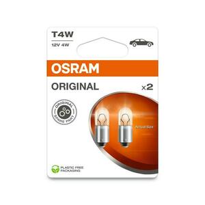 OSRAM T4W 12V 4W BA9s 2ks blistr 3893-2BL obraz