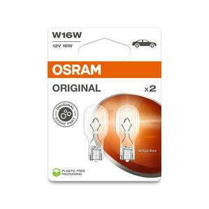 OSRAM W16W 12V 16W W2, 1x9, 5d 2ks blistr 921-2BL obraz