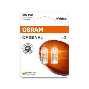 OSRAM W3W 12V 3W W2, 1x9, 5d blistr 2ks 2821-2BL obraz