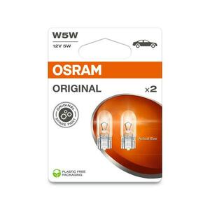 OSRAM W5W 12V 5W W2, 1x9, 5d 2ks blistr 2825-2BL obraz