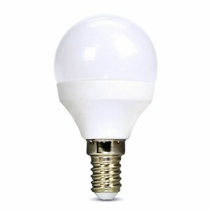 Solight LED žárovka, miniglobe, 8W, E14, 3000K, 720lm, bílé provedení WZ425-1 obraz