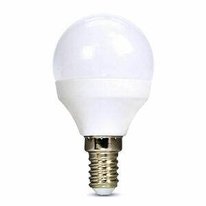 Solight LED žárovka, miniglobe, 8W, E14, 4000K, 720lm, bílé provedení WZ430-1 obraz