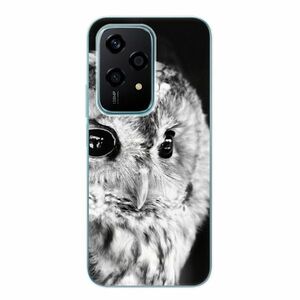 Odolné silikonové pouzdro iSaprio - BW Owl - Honor 200 Lite obraz