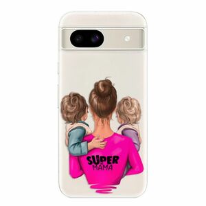 Odolné silikonové pouzdro iSaprio - Super Mama - Two Boys - Google Pixel 8a obraz