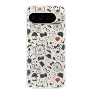 Odolné silikonové pouzdro iSaprio - Vintage Pattern 01 - black - Google Pixel 9 Pro XL obraz