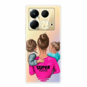 Odolné silikonové pouzdro iSaprio - Super Mama - Boy and Girl - Infinix Note 40 obraz