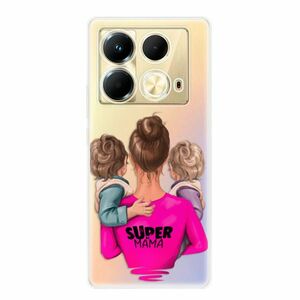 Odolné silikonové pouzdro iSaprio - Super Mama - Two Boys - Infinix Note 40 obraz