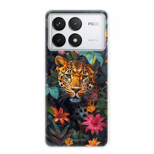 Odolné silikonové pouzdro iSaprio - Flower Jaguar - Poco F6 Pro obraz