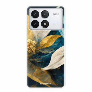 Odolné silikonové pouzdro iSaprio - Gold Petals - Poco F6 Pro obraz