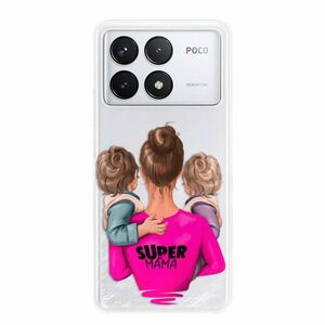 Odolné silikonové pouzdro iSaprio - Super Mama - Two Boys - Poco F6 Pro obraz