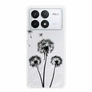 Odolné silikonové pouzdro iSaprio - Three Dandelions - black - Poco F6 Pro obraz