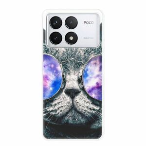 Odolné silikonové pouzdro iSaprio - Galaxy Cat - Poco F6 Pro obraz