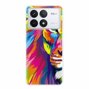 Odolné silikonové pouzdro iSaprio - Rainbow Lion - Poco F6 Pro obraz