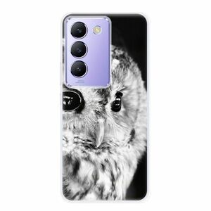 Odolné silikonové pouzdro iSaprio - BW Owl - Vivo V40 SE 4G/5G obraz