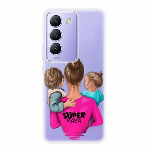 Odolné silikonové pouzdro iSaprio - Super Mama - Boy and Girl - Vivo V40 SE 4G/5G obraz