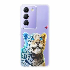 Odolné silikonové pouzdro iSaprio - Leopard With Butterfly - Vivo V40 SE 4G/5G obraz