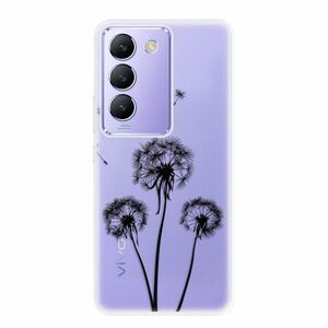 Odolné silikonové pouzdro iSaprio - Three Dandelions - black - Vivo V40 SE 4G/5G obraz