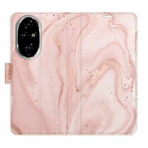 Flipové pouzdro iSaprio - RoseGold Marble - Honor 200 Pro obraz