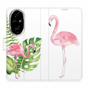 Flipové pouzdro iSaprio - Flamingos - Honor 200 Pro obraz