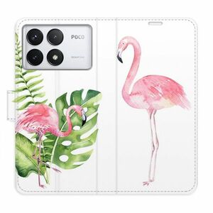 Flipové pouzdro iSaprio - Flamingos - Poco F6 Pro obraz