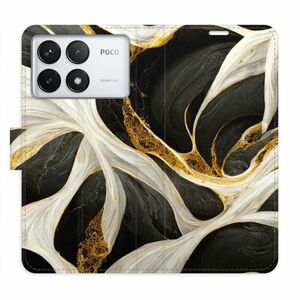 Flipové pouzdro iSaprio - BlackGold Marble - Poco F6 Pro obraz